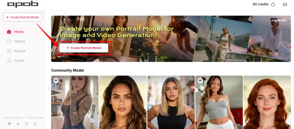 APOB AI- Create portrait model