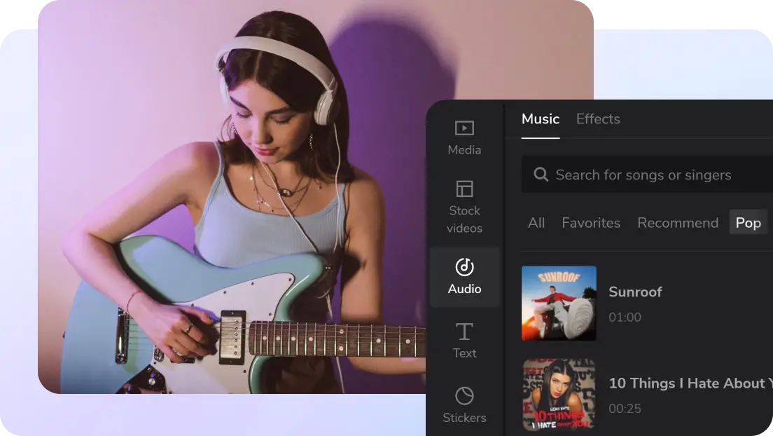 Adding audio to APOB AI Video using CapCut