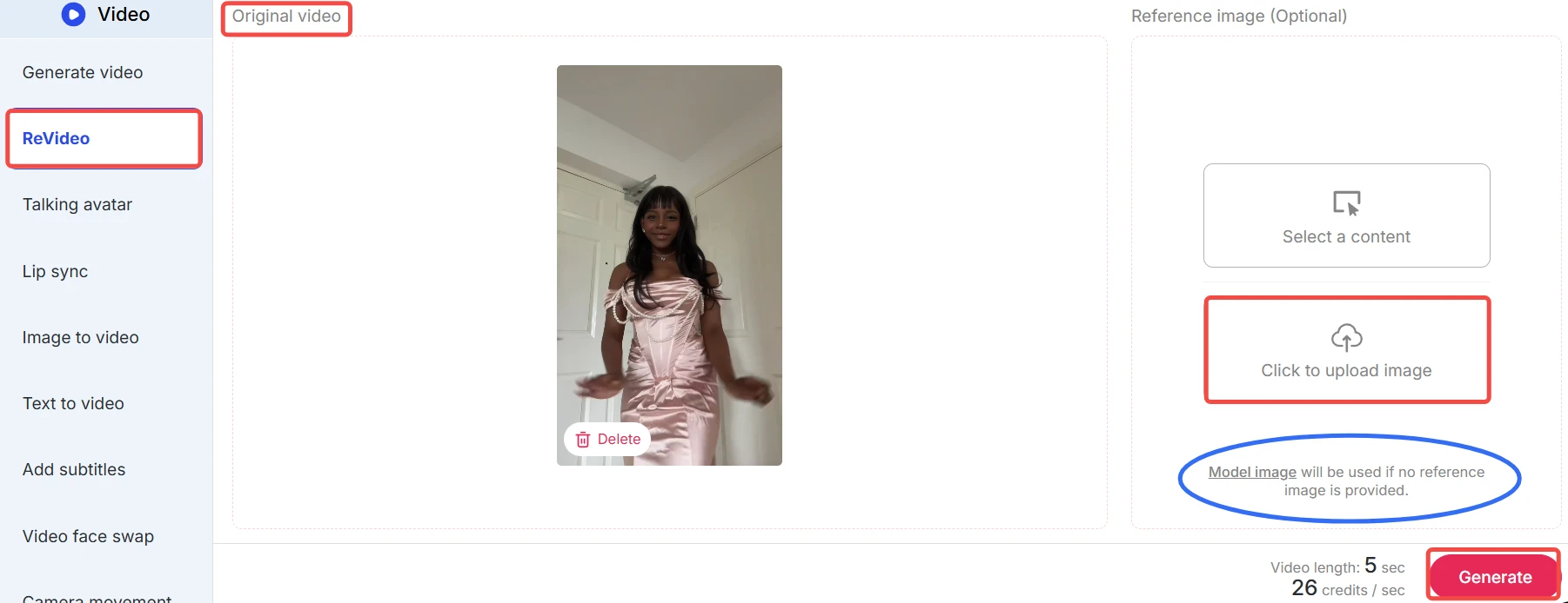 Uploading media in APOB AI ReVideo