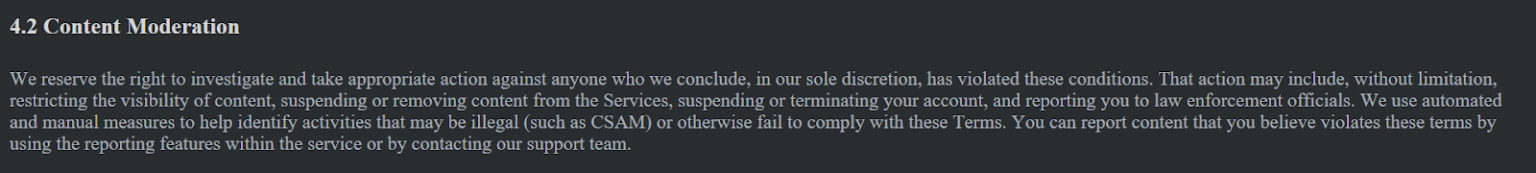 APOB AI Content Moderation Policy