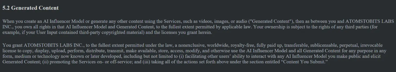 APOB AI Generated Content Ownership