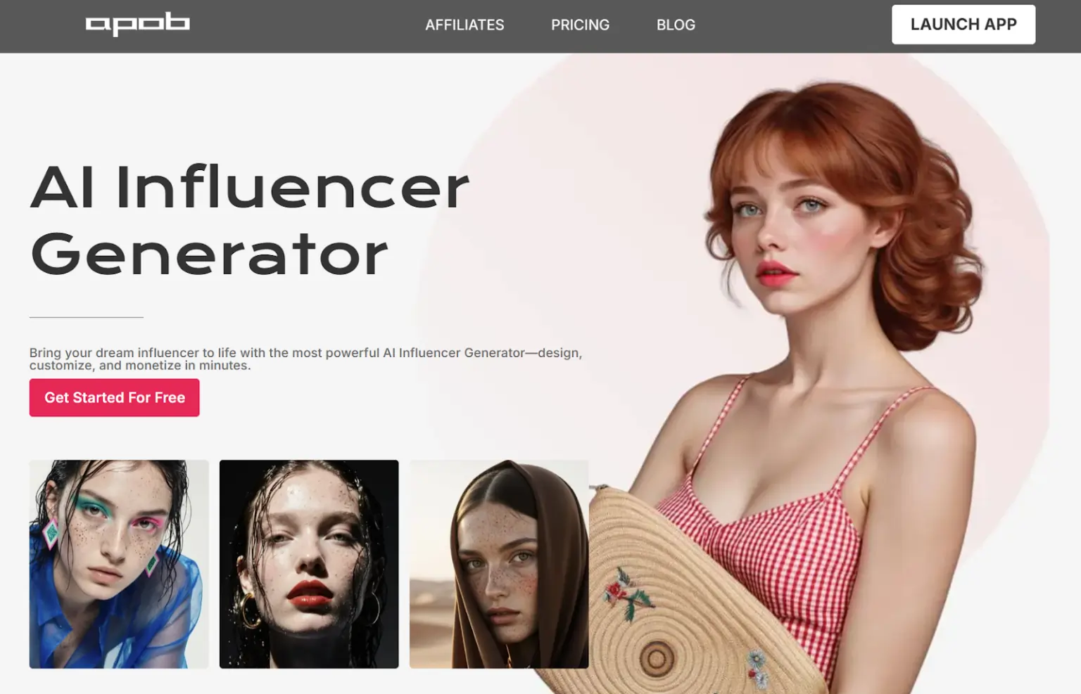 APOB AI Influencer generator