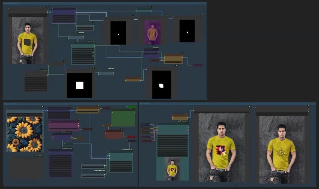 Print-on-demand t-shirt with OpenArt